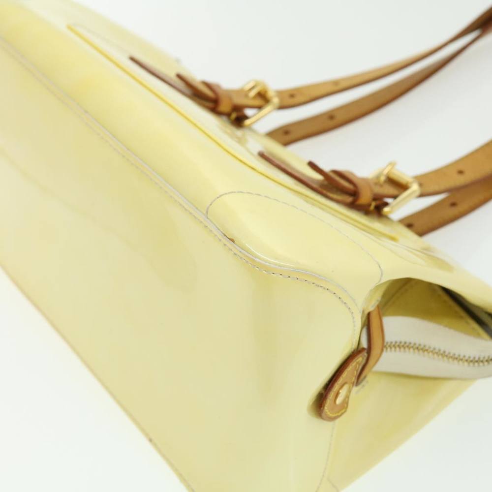 LOUIS VUITTON Monogram Vernis Rosewood Avenue Hand Bag Pearl M93507 Auth 30815 - Picture 8 of 10